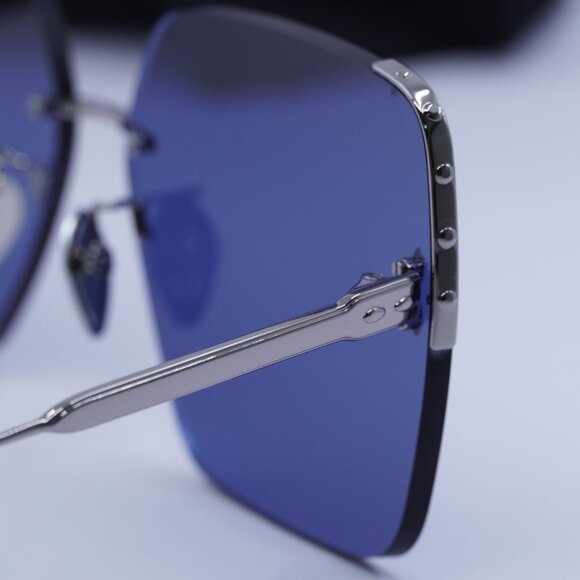Isabel Marant IM0081/S 06LB KU Square Sunglasses - Ruthenium/Blue main image 6